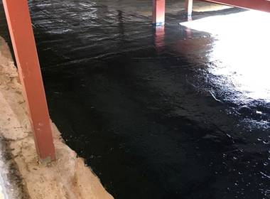 A new waterproofing system by W.R. Meadows called Hydralastic 836 SL